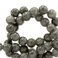 Jade natuursteen kralen 6mm Anthracite